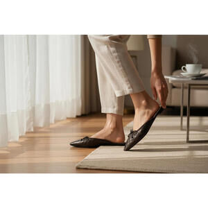 Paul Mayer Attitudes Quilted Slip-On Mule Shoe Size‎ 7 NIB  (New)